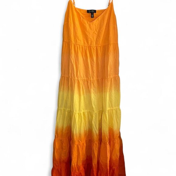 Jessica Simpson Ombré Tiered Maxi Dress, 100% cotton - Picture 1 of 4